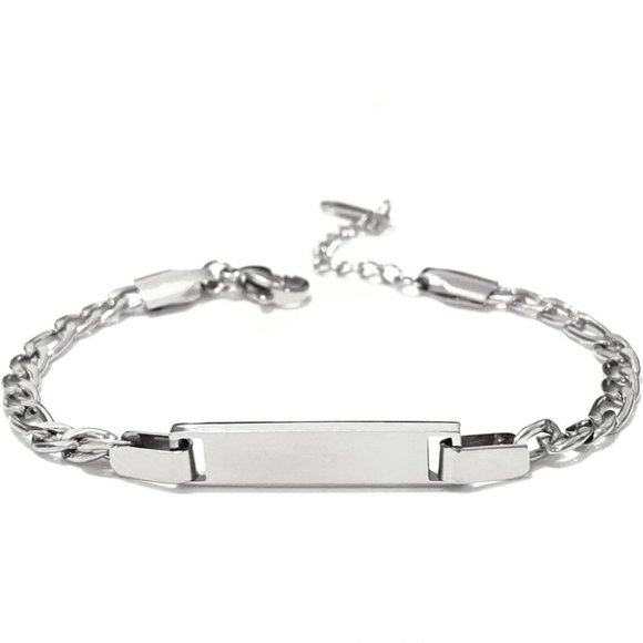 Engrave Custom Baby Bracelet Stainless Steel Birthday Name Personalized Gift - Picture 4 of 6